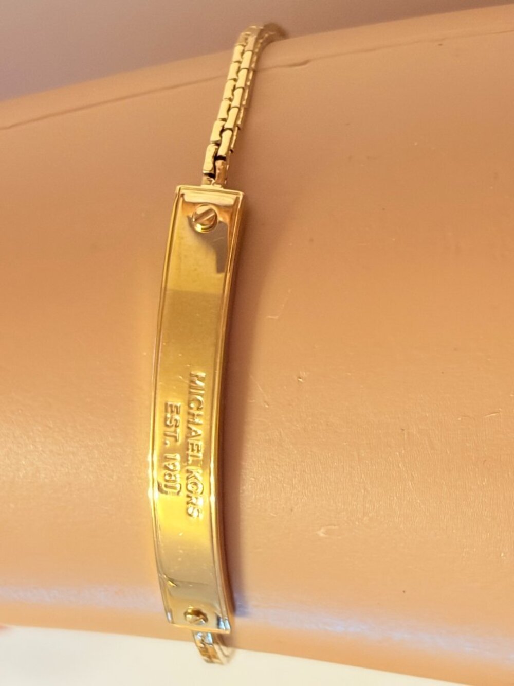 Michael Kors Gold Tone ID Bracelt